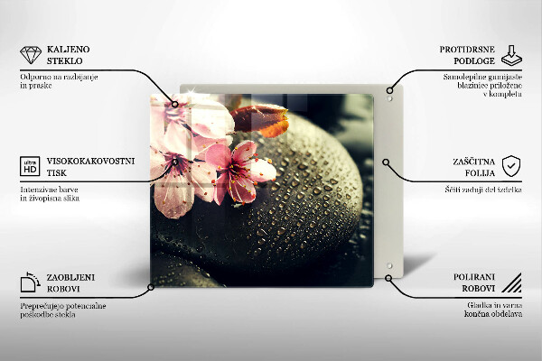 Worktop saver Flowers stones zen