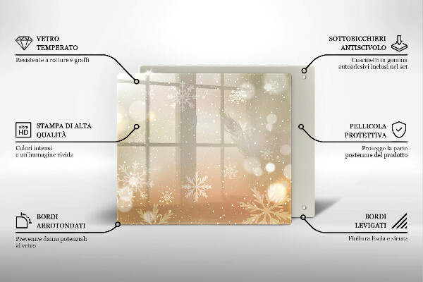 Worktop saver Snowflakes