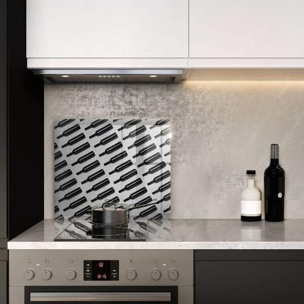 Worktop saver Black bottles of wine