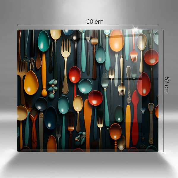 Worktop saver Colorful spoons and forks
