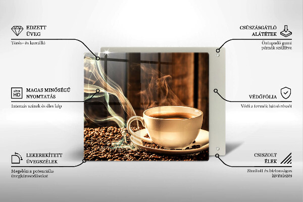Worktop saver Cup and coffee beans