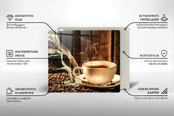 Worktop saver Cup and coffee beans