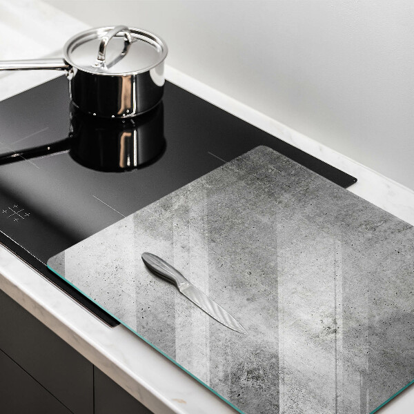 Glass worktop saver Concrete texture