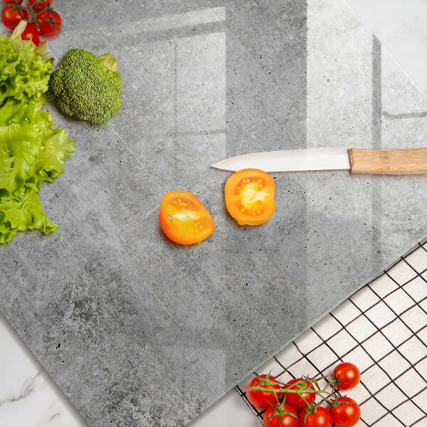 Glass worktop saver Concrete texture