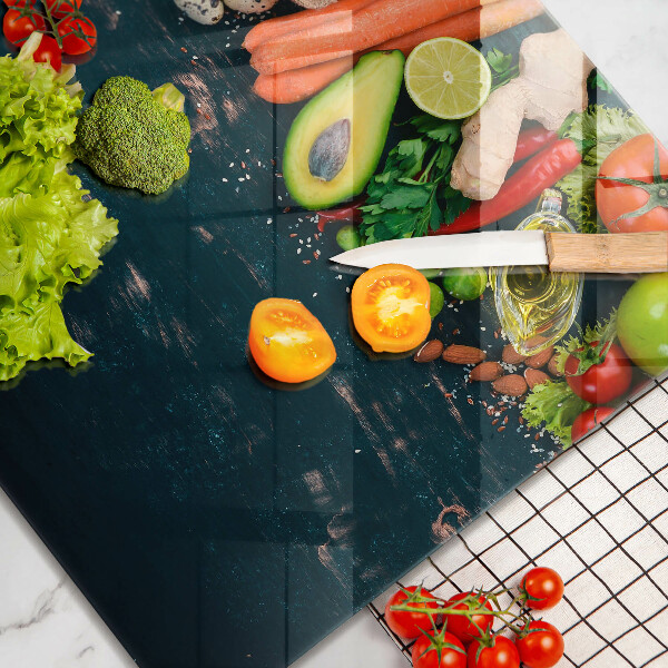 Glass worktop saver Fruits and vegetables