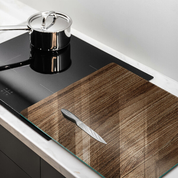 Glass worktop saver Wood texture