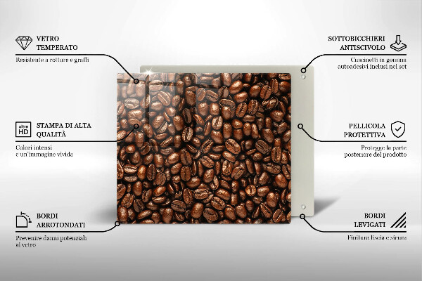 Work surface savers Coffee beans