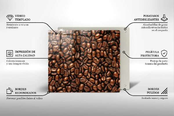 Work surface savers Coffee beans