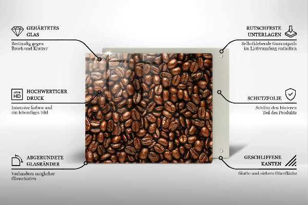 Work surface savers Coffee beans