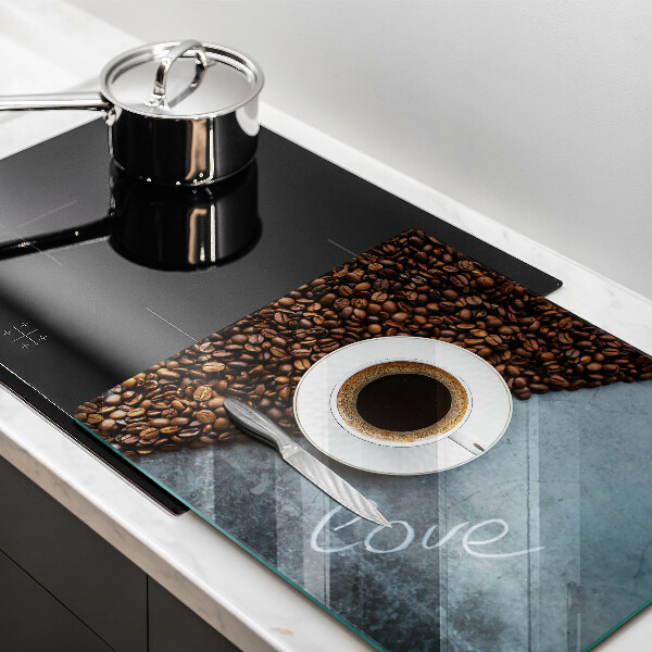 Work surface savers Coffee beans and cup