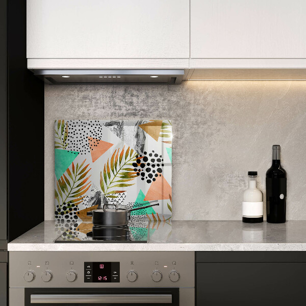 Work surface savers Boho leaves pattern