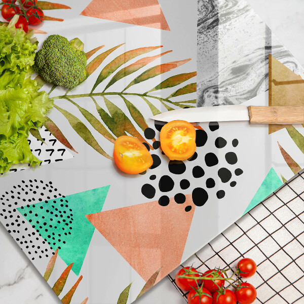 Work surface savers Boho leaves pattern
