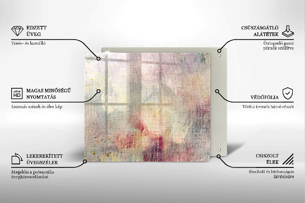 Induction hob protector Background of paint texture