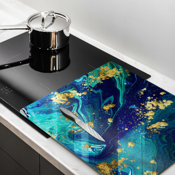 Work surface savers Abstraction with gold