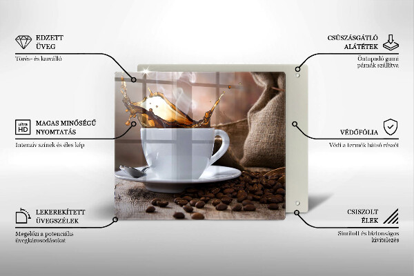 Work surface savers Cup and coffee beans