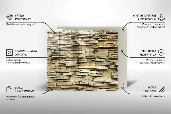 Work surface savers Decorative stones