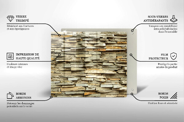 Work surface savers Decorative stones