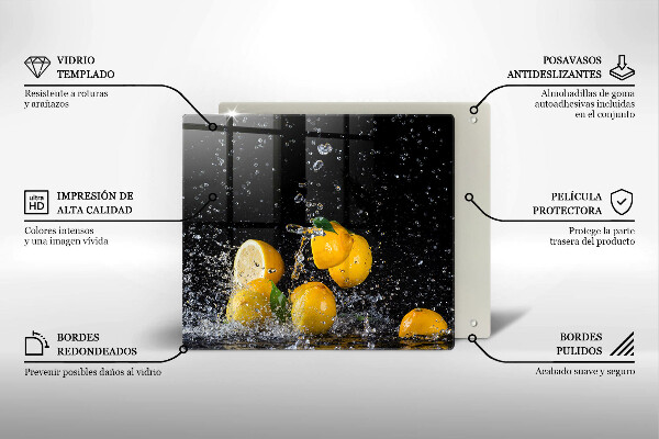 Work surface savers Juicy lemon fruit