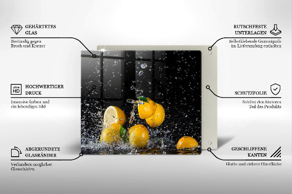 Work surface savers Juicy lemon fruit