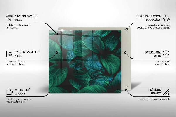 Work surface savers Jungle leaves