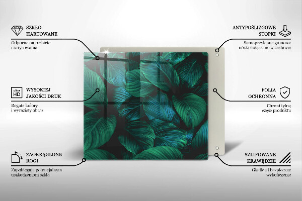 Work surface savers Jungle leaves