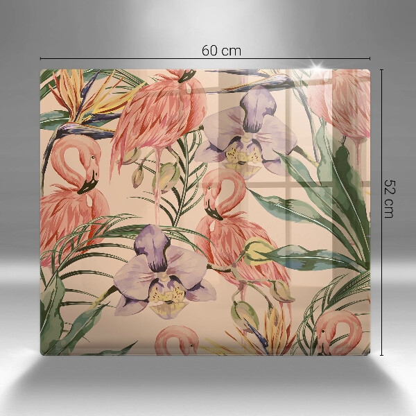 Glass worktop saver Flaminga illustration