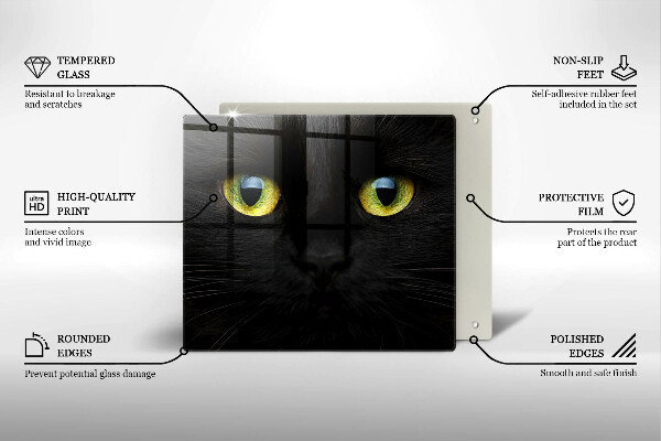 Work surface savers Animal cat eyes