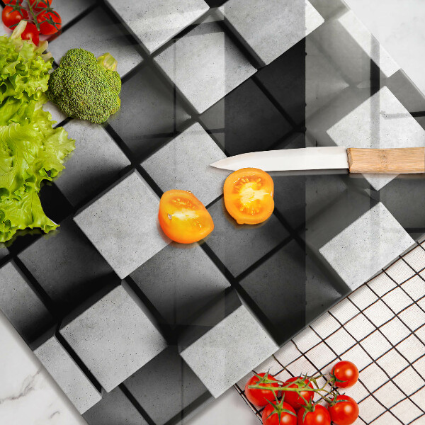 Work surface savers 3D square abstraction