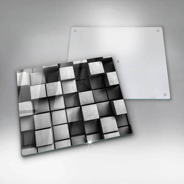 Work surface savers 3D square abstraction