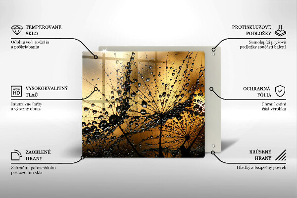 Work surface savers Rosa and dandelions