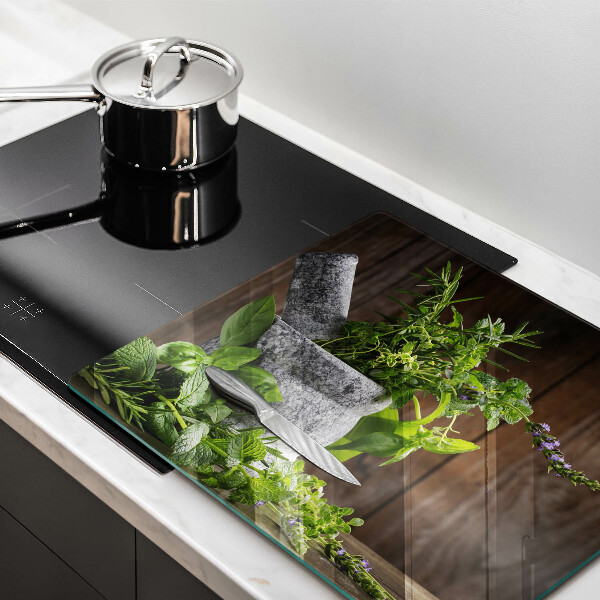 Work surface savers Herbs plants and wood