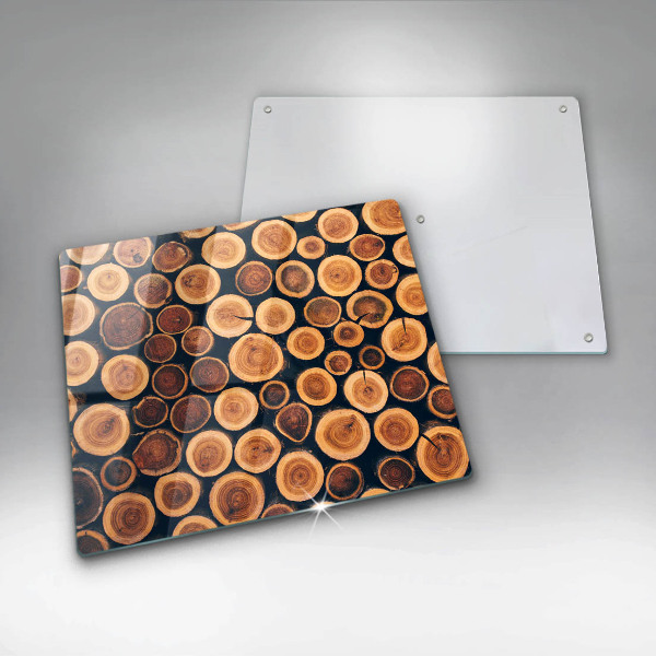 Induction hob protector Wooden stumps of trees