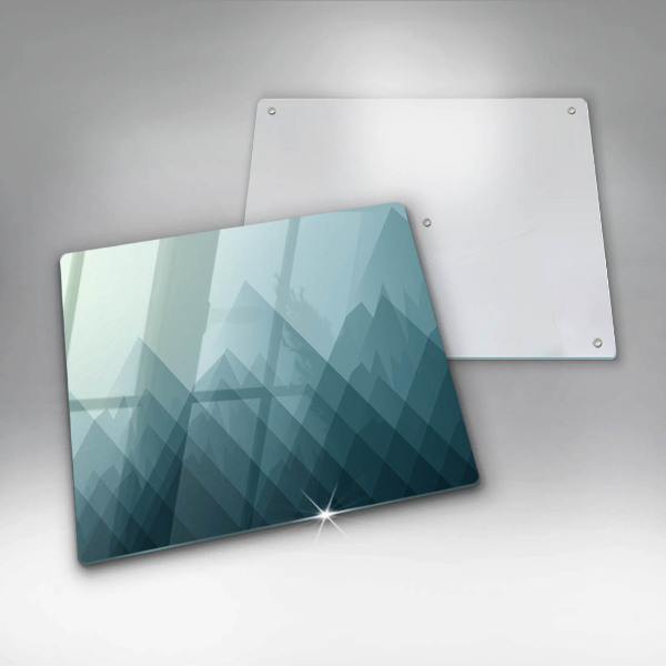 Induction hob protector Abstract mountains