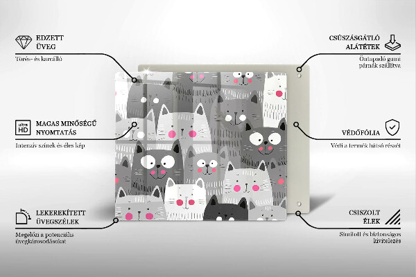 Work surface savers Illustration of cats