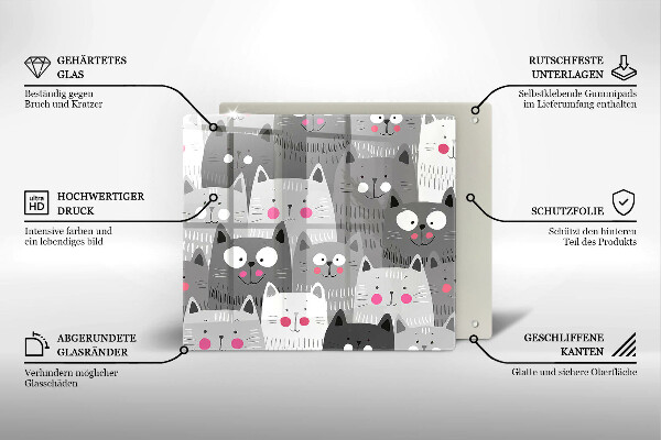 Work surface savers Illustration of cats