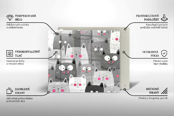 Work surface savers Illustration of cats