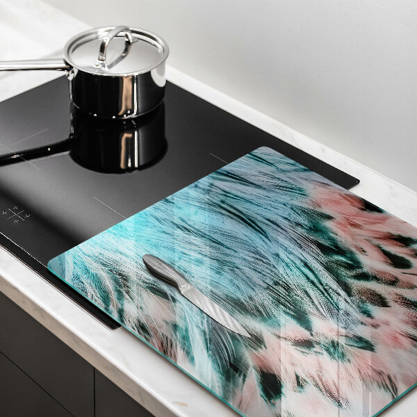 Work surface savers Boho bird feathers