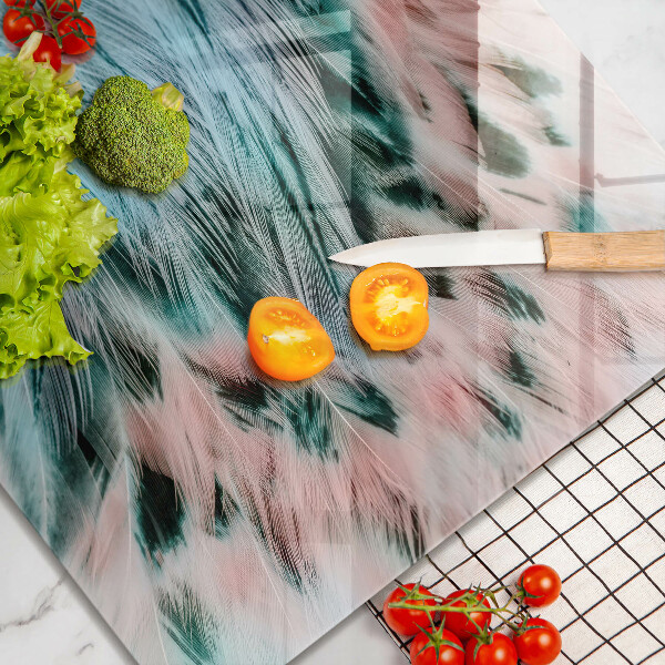 Work surface savers Boho bird feathers