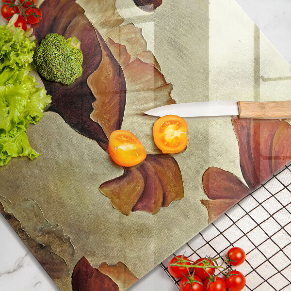 Work surface savers Painted boho flowers