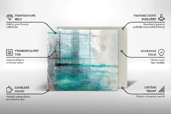 Induction hob protector Background paint abstraction