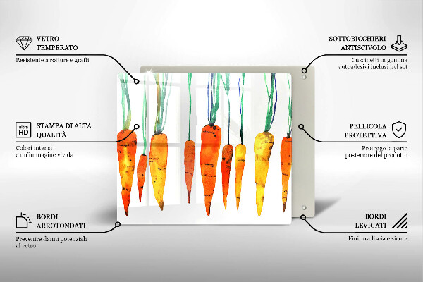 Work surface savers Carrot illustration