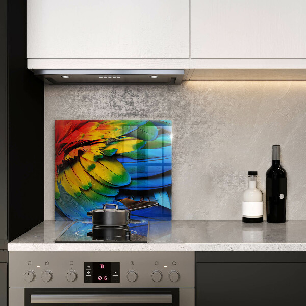 Work surface savers Colorful parrots