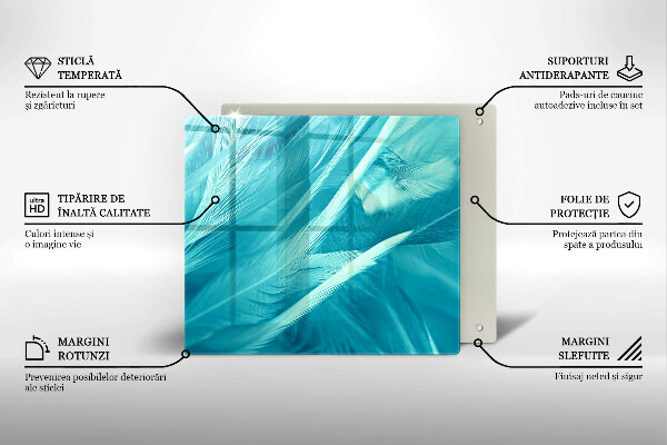 Work surface savers Delicate feathers