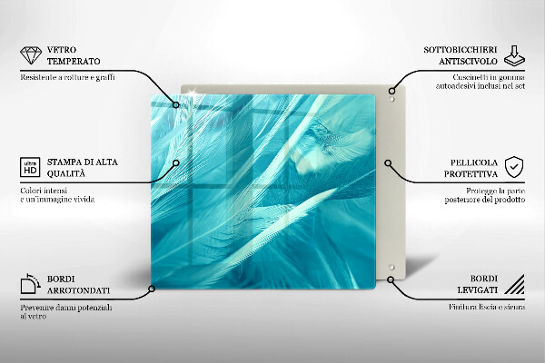 Work surface savers Delicate feathers