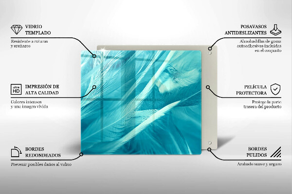 Work surface savers Delicate feathers