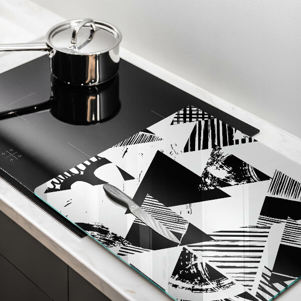 Glass worktop saver Geometric triangles