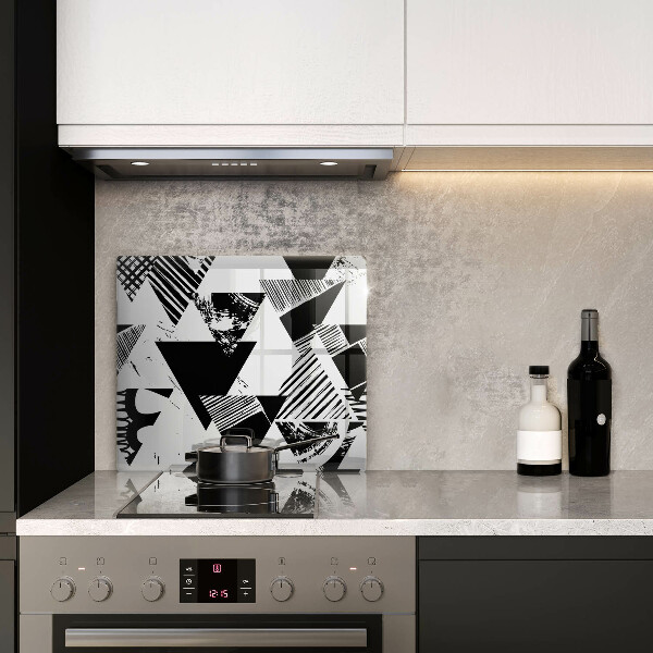 Glass worktop saver Geometric triangles