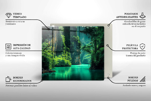 Glass worktop saver Laguna landscape