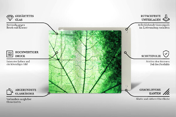 Work surface savers Decorative leaf