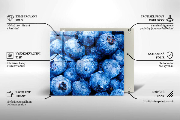 Induction hob protector Juicy blueberries
